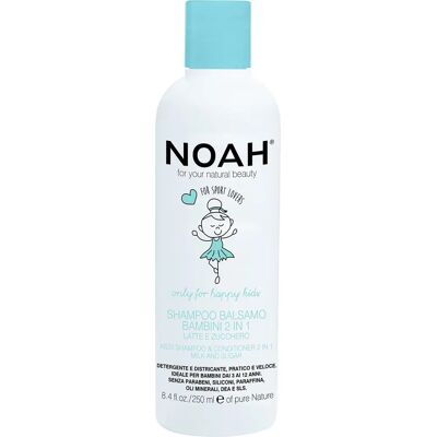 Noah Kids 2w1 Szampon i Odżywka - 250ml Noah Kids 2w1 Szampon i Odżywka - 250ml