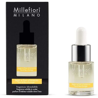 Olio profumato naturale Millefiori Milano Legni e Fiori d'Arancio - Oli essenziali per profumare casa Olio profumato naturale Millefiori Milano Legni e Fiori d'Arancio - Oli essenziali per profumare casa