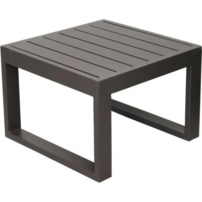 Mesa de jardín COSMA - Gris oscuro - Moderna, resistente al clima en aluminio Mesa de jardín COSMA - Gris oscuro - Moderna, resistente al clima en aluminio