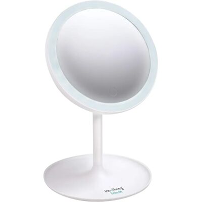 Specchio LED INNOLIVING con rotazione di 180° - Luminosità regolabile Specchio LED INNOLIVING con rotazione di 180° - Luminosità regolabile