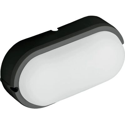 Lampada da Soffitto LED Turtle 20W Grigia - Luce Esterna Ovale Lampada da Soffitto LED Turtle 20W Grigia - Luce Esterna Ovale