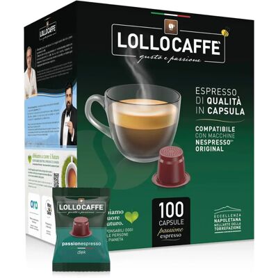 Capsule di caffè decaffeinato Lollocaffè - Compatibili Nespresso Capsule di caffè decaffeinato Lollocaffè - Compatibili Nespresso