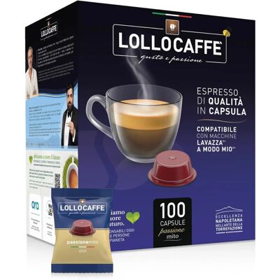 Lollo Caffè Mito 100 Capsules - Capsules de Café - Publicité Lollo Caffè Mito 100 Capsules - Capsules de Café - Publicité