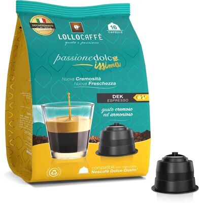 Lollo Caffè - 16 Capsule Dolce-Gusto Caffè Lollo Dek Lollo Caffè - 16 Capsule Dolce-Gusto Caffè Lollo Dek