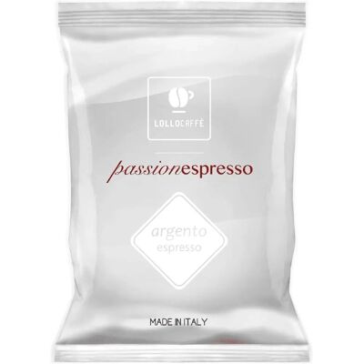Lollo Caffè Miscela Argento - Capsules compatibles Nespresso - Publicité Lollo Caffè Miscela Argento - Capsules compatibles Nespresso - Publicité