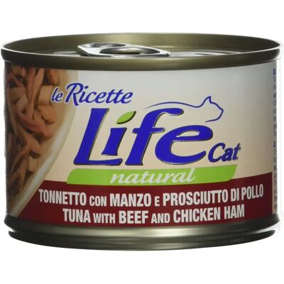 Life Cat Natural 4x150g Tonno Manzo Prosciutto - Cibo per gatti Life Cat Natural 4x150g Tonno Manzo Prosciutto - Cibo per gatti