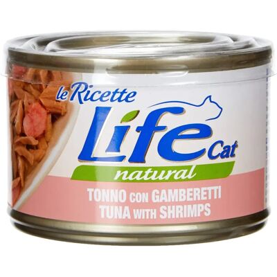 LIFE PET CARE Life Cat Natural Le Ricette - Tonno & Gamberetti - Cibo per gatti LIFE PET CARE Life Cat Natural Le Ricette - Tonno & Gamberetti - Cibo per gatti