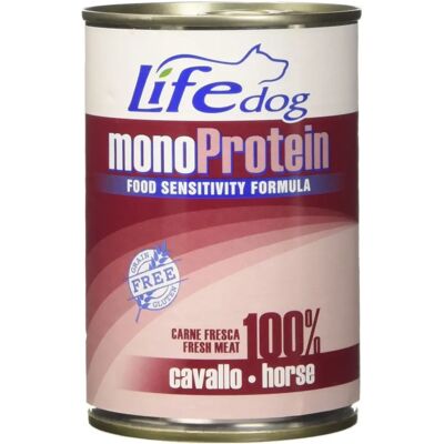 LIFE PET CARE CAVALLO Nourriture humide pour chiens - 400g LIFE PET CARE CAVALLO Nourriture humide pour chiens - 400g