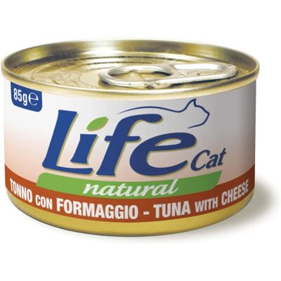 Cibo naturale per gatti LIFECAT - Tonno & Formaggio - 85g Cibo naturale per gatti LIFECAT - Tonno & Formaggio - 85g