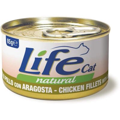 LIFECAT Alimento Naturale per Gatti - 85g con Pollo e Aragosta LIFECAT Alimento Naturale per Gatti - 85g con Pollo e Aragosta