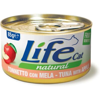 LIFECAT Naturale Tonno Mela 85g - Cibo per Gatti LIFECAT Naturale Tonno Mela 85g - Cibo per Gatti