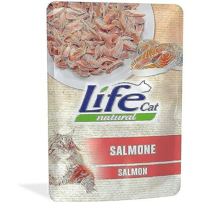 Life Pet Care Zalm Kat Voeding - 70g Natuurlijke Gelatine Life Pet Care Zalm Kat Voeding - 70g Natuurlijke Gelatine
