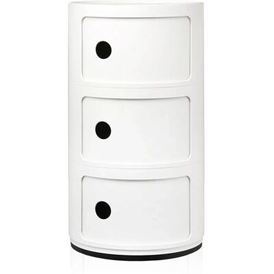 Kartell White Modular Storage - Componibili 4967 - Versatile Organizer Kartell White Modular Storage - Componibili 4967 - Versatile Organizer