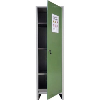 Armadio di stoccaggio Prometal - Pesticidi, Mensole zincate - Serratura di sicurezza - 50x40x179.5cm Armadio di stoccaggio Prometal - Pesticidi, Mensole zincate - Serratura di sicurezza - 50x40x179.5cm