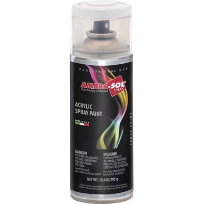 Bílá akrylová sprejová barva Ambro-Sol - Vnitřní/vnější lesklý povrch - 400ml Bílá akrylová sprejová barva Ambro-Sol - Vnitřní/vnější lesklý povrch - 400ml