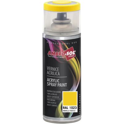 Spray Vernice Bricoman RAL 1023 Giallo Traffico - Interno & Esterno Spray Vernice Bricoman RAL 1023 Giallo Traffico - Interno & Esterno