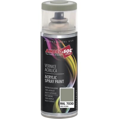 Peinture en spray Pierre Grise Bricoman - Spray - 400ml - Publicité Peinture en spray Pierre Grise Bricoman - Spray - 400ml - Publicité