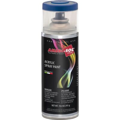 Spray Vernice Lucida Ambro-Sol Blu Genziana - Interni/Esterni - 400ml Spray Vernice Lucida Ambro-Sol Blu Genziana - Interni/Esterni - 400ml