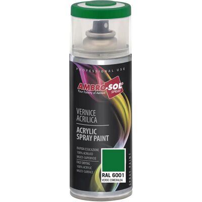 Ambro-Sol Verde Smeraldo Tinta Acrílica Multiuso - Spray Ambro-Sol Verde Smeraldo Tinta Acrílica Multiuso - Spray