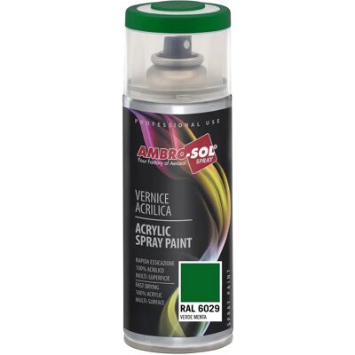 Smalto spray acrilico Ambro-Sol Verde Menta - Multifunzione, Interni & Esterni Smalto spray acrilico Ambro-Sol Verde Menta - Multifunzione, Interni & Esterni