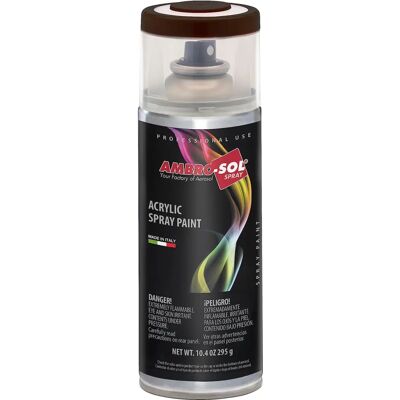 Smalto spray marrone scuro Ambro-Sol - Acrilico 5m² Smalto spray marrone scuro Ambro-Sol - Acrilico 5m²