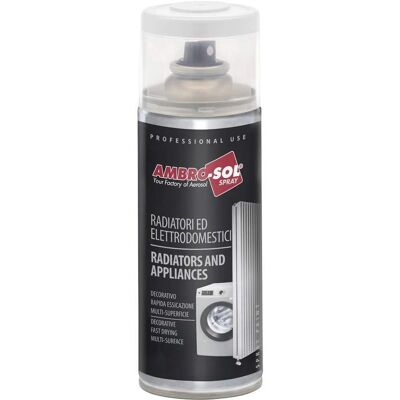 Spray Radiatori Ambro-Sol - Bianco - 400ml - Resistente al calore Spray Radiatori Ambro-Sol - Bianco - 400ml - Resistente al calore