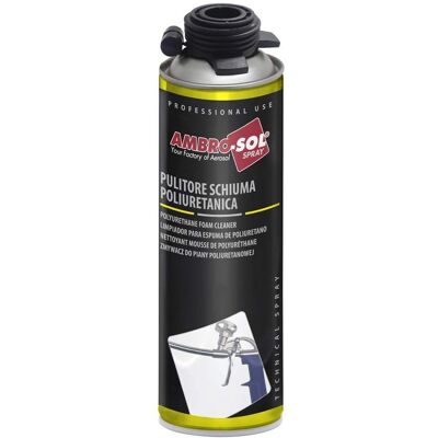 Nettoyant Mousse Polyuréthane Ambro-Sol - 500ml - Publicité Nettoyant Mousse Polyuréthane Ambro-Sol - 500ml - Publicité