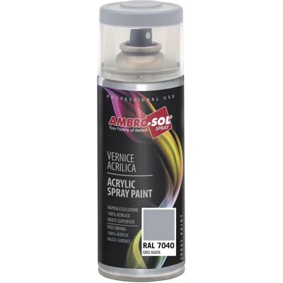 Spray vernice Ambro-Sol RAL 7040 Grigio Agata Multiuso Spray vernice Ambro-Sol RAL 7040 Grigio Agata Multiuso