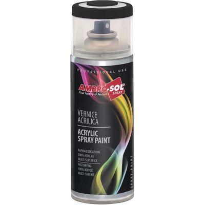 Spray de Peinture Acrylique Ambro-Sol Noir Satiné - Spray de Peinture - Publicité Spray de Peinture Acrylique Ambro-Sol Noir Satiné - Spray de Peinture - Publicité