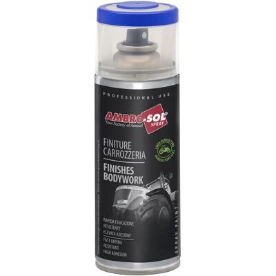 Peinture en spray bleue New Holland Tracteur Bricoman Tecnomat - Carrosserie - 400 Ml - Publicité Peinture en spray bleue New Holland Tracteur Bricoman Tecnomat - Carrosserie - 400 Ml - Publicité