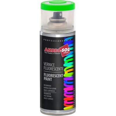 Spray vernice fluorescente verde Ambro-Sol - 400ml 2,5-12,5m² Spray vernice fluorescente verde Ambro-Sol - 400ml 2,5-12,5m²