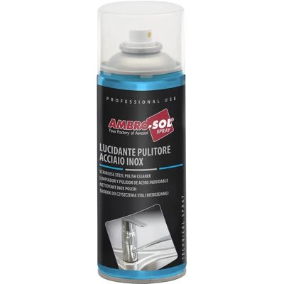 Ambro-Sol P324 Pulitore Lucidante per Acciaio Inox - Spray per Superfici Non Assorbenti Ambro-Sol P324 Pulitore Lucidante per Acciaio Inox - Spray per Superfici Non Assorbenti