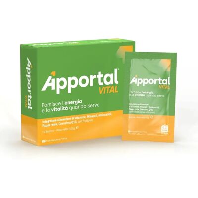 PHARMANUTRA Apportal Vital - Integratore alimentare per le difese immunitarie - 14 bustine PHARMANUTRA Apportal Vital - Integratore alimentare per le difese immunitarie - 14 bustine