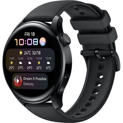 Huawei Watch 3 Active - GPS-smartklocka, 14 dagars batteritid, svart band Huawei Watch 3 Active - GPS-smartklocka, 14 dagars batteritid, svart band