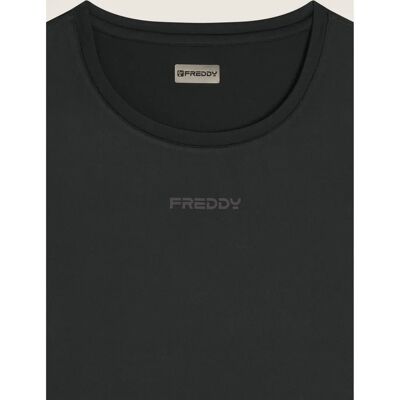 T-shirt Freddy L Large Nero Traspirante e comodo T-shirt Freddy L Large Nero Traspirante e comodo