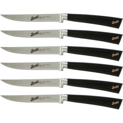 Berkel Modello 11 cm - Set di 6 Coltelli da Bistecca, Nero Lucido Berkel Modello 11 cm - Set di 6 Coltelli da Bistecca, Nero Lucido