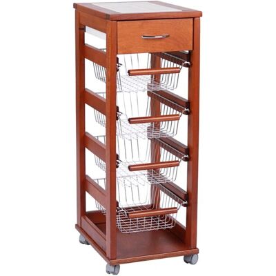 LIBEROSHOPPING Ciliegio Carrello da Cucina Salvaspazio - Carrello da Cucina LIBEROSHOPPING Ciliegio Carrello da Cucina Salvaspazio - Carrello da Cucina