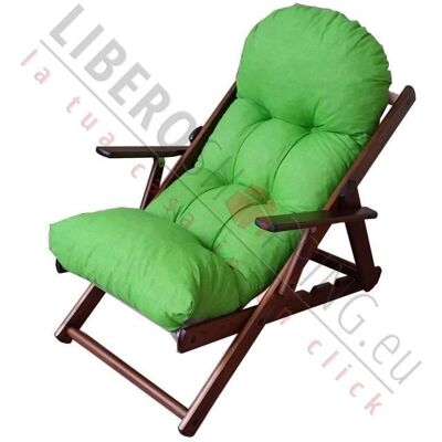 LIBEROSHOPPING - Poltrona legno noce - 3 posizioni - Armchair LIBEROSHOPPING - Poltrona legno noce - 3 posizioni - Armchair