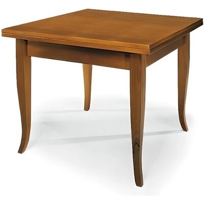 Liberoshopping - Tavolo Quadrato Allungabile Arte Povera - Finitura Noce Liberoshopping - Tavolo Quadrato Allungabile Arte Povera - Finitura Noce