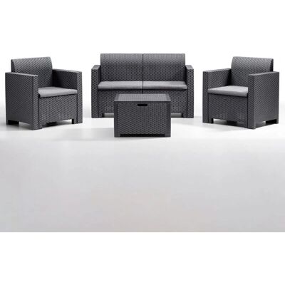 BICA - Set divano giardino - Anthracite - Outdoor furniture set BICA - Set divano giardino - Anthracite - Outdoor furniture set