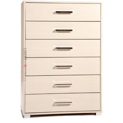 Liberoshopping Grande Cassettiera in Legno con 6 Cassetti - Cassettiera Liberoshopping Grande Cassettiera in Legno con 6 Cassetti - Cassettiera
