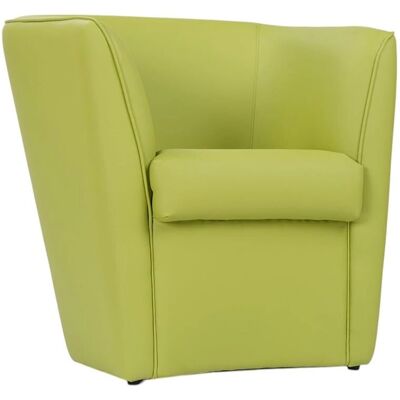 Fauteuil en écopelle verte Valentina - Mobilier - Publicité Fauteuil en écopelle verte Valentina - Mobilier - Publicité