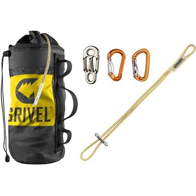 Kit di Rappel Grivel Nero - Set di Abseil 60m 5mm Kit di Rappel Grivel Nero - Set di Abseil 60m 5mm