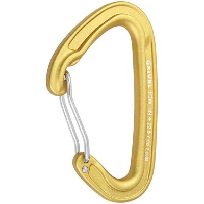 Mosquetón Grivel K3W Amarillo Ligero - Mosquetón de Escalada Mosquetón Grivel K3W Amarillo Ligero - Mosquetón de Escalada