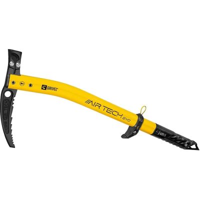 Piolet Air Tech Evo Jaune de Grivel - Outil d'Alpinisme Professionnel - Publicité Piolet Air Tech Evo Jaune de Grivel - Outil d'Alpinisme Professionnel - Publicité