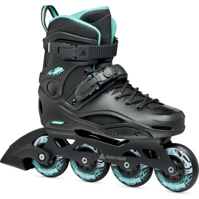 Rollerblade RB 80 W Noir Bleu Clair - Patins en ligne Rollerblade RB 80 W Noir Bleu Clair - Patins en ligne