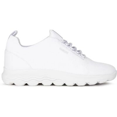 Geox D Spherica A White Trainers - Sporty & Wide Fit Geox D Spherica A White Trainers - Sporty & Wide Fit