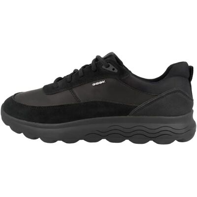 Geox U16BYE08522C9997 Czarny Skórzany Sneakers - Sneakers Geox U16BYE08522C9997 Czarny Skórzany Sneakers - Sneakers