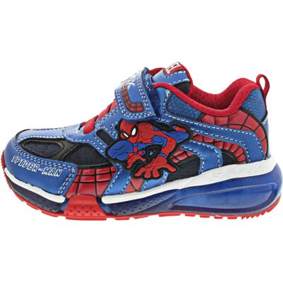 Geox Jungen Navy Spiderman Leuchtende Turnschuhe - Kinder Schuhe Geox Jungen Navy Spiderman Leuchtende Turnschuhe - Kinder Schuhe