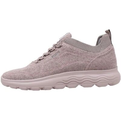 Geox D Spherica A Mélange Laine Rose Foncé - Baskets - Publicité Geox D Spherica A Mélange Laine Rose Foncé - Baskets - Publicité